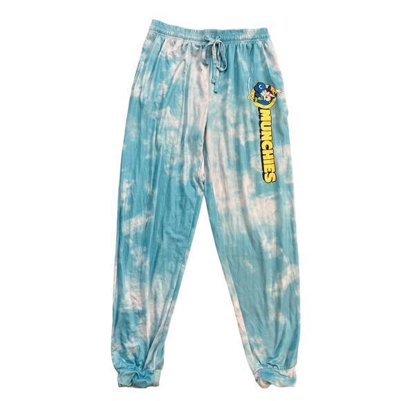 Cap'n Crunch Tie-Dye Pajama Pants Unisex Size Large Blue Adjustable PJs - Picture 1 of 10